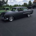 1955 Satin Black Chevrolet Bel Air/150/210 thumbnail