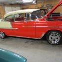 1955 red  and white Chevrolet Bel Air/150/210 thumbnail