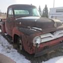 1955 Red Ford F-100 thumbnail