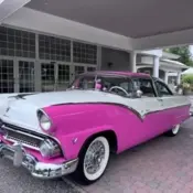 1955 White Ford Crown Victoria thumbnail