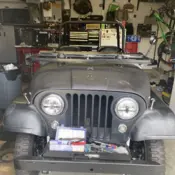 1955 Black Jeep CJ thumbnail