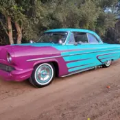 1955 Teal Lincoln Capri thumbnail