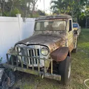 1955 White Willys Pickup thumbnail