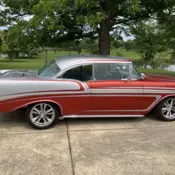 1956 Red Chevrolet Bel Air thumbnail