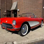 1956 Red Chevrolet Corvette thumbnail