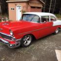 1956 Red White Chevrolet Bel Air/150/210 thumbnail