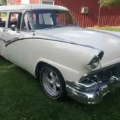 1956 White Ford Country Sedan thumbnail