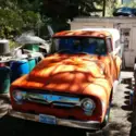 1956 Orange Ford F-100 thumbnail