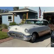 1956 white/rose Oldsmobile Eighty-Eight thumbnail