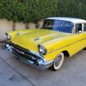 1957 Yellow Chevrolet Bel Air/150/210 thumbnail