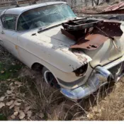 1957 White Cadillac DeVille thumbnail