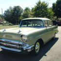 1957 Green Chevrolet Bel Air/150/210 thumbnail