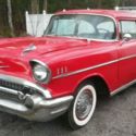 1957 Red Chevrolet Bel Air/150/210 thumbnail
