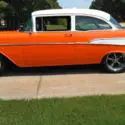 1957 Orange Chevrolet Bel Air/150/210 thumbnail