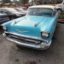 1957 Teal Chevrolet Bel Air/150/210 thumbnail