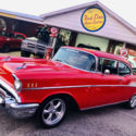 1957 Red Chevrolet Bel Air/150/210 thumbnail