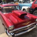 1957 Red Chevrolet Bel Air/150/210 thumbnail