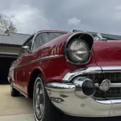 1957 Red Chevrolet Bel Air thumbnail