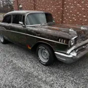 1957 Green Chevrolet Bel Air/150/210 thumbnail