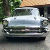 1957 Black Chevrolet Bel Air/150/210 thumbnail