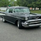 1957 Black Chevrolet Bel Air/150/210 thumbnail