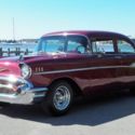 1957 Red Chevrolet Bel Air/150/210 thumbnail