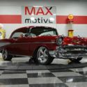 1957 Maroon Chevrolet Bel Air/150/210 thumbnail