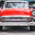1957 Red Chevrolet Bel Air/150/210 thumbnail