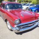 1957 Burgundy Chevrolet Bel Air/150/210 thumbnail