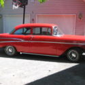 1957 Red Chevrolet Bel Air/150/210 thumbnail