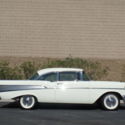1957 White Chevrolet Bel Air/150/210 thumbnail