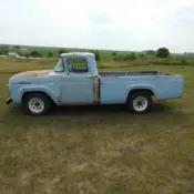 1957 Blue Ford 3/4 Ton Pickup thumbnail