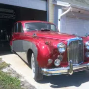 1957 Burgundy Jaguar Mark VIII thumbnail