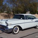 1957 White Chevrolet Bel Air thumbnail