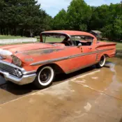 1958 ROMAN RED Chevrolet Impala thumbnail