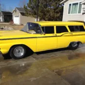 1959 Yellow Ford Fairlane thumbnail