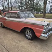 1959 White Ford Galaxie thumbnail