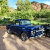 1960 Blue Ford F100 thumbnail