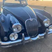 1960 Navy Blue Jaguar XK 150 Coupe thumbnail