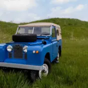 1960 Blue Land Rover Defender thumbnail