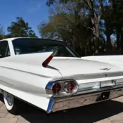 1961 White Cadillac DeVille thumbnail