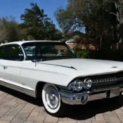 1961 White Cadillac DeVille thumbnail