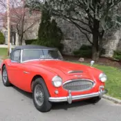 1962 Red Austin Healey 3000 thumbnail