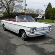 1963 White Chevrolet Corvair thumbnail