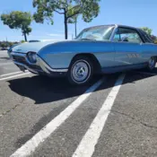 1963 Blue Ford Thunderbird thumbnail