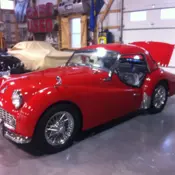 1963 Red Triumph TR3B thumbnail