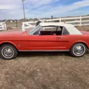 1965 Red Ford Mustang thumbnail