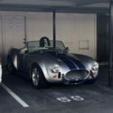 1965 Porsche silver / Shelby Blue stripes Shelby Cobra thumbnail