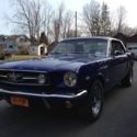 1965 Sonic Blue Ford Mustang thumbnail