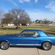 1965 Blue Ford Mustang thumbnail